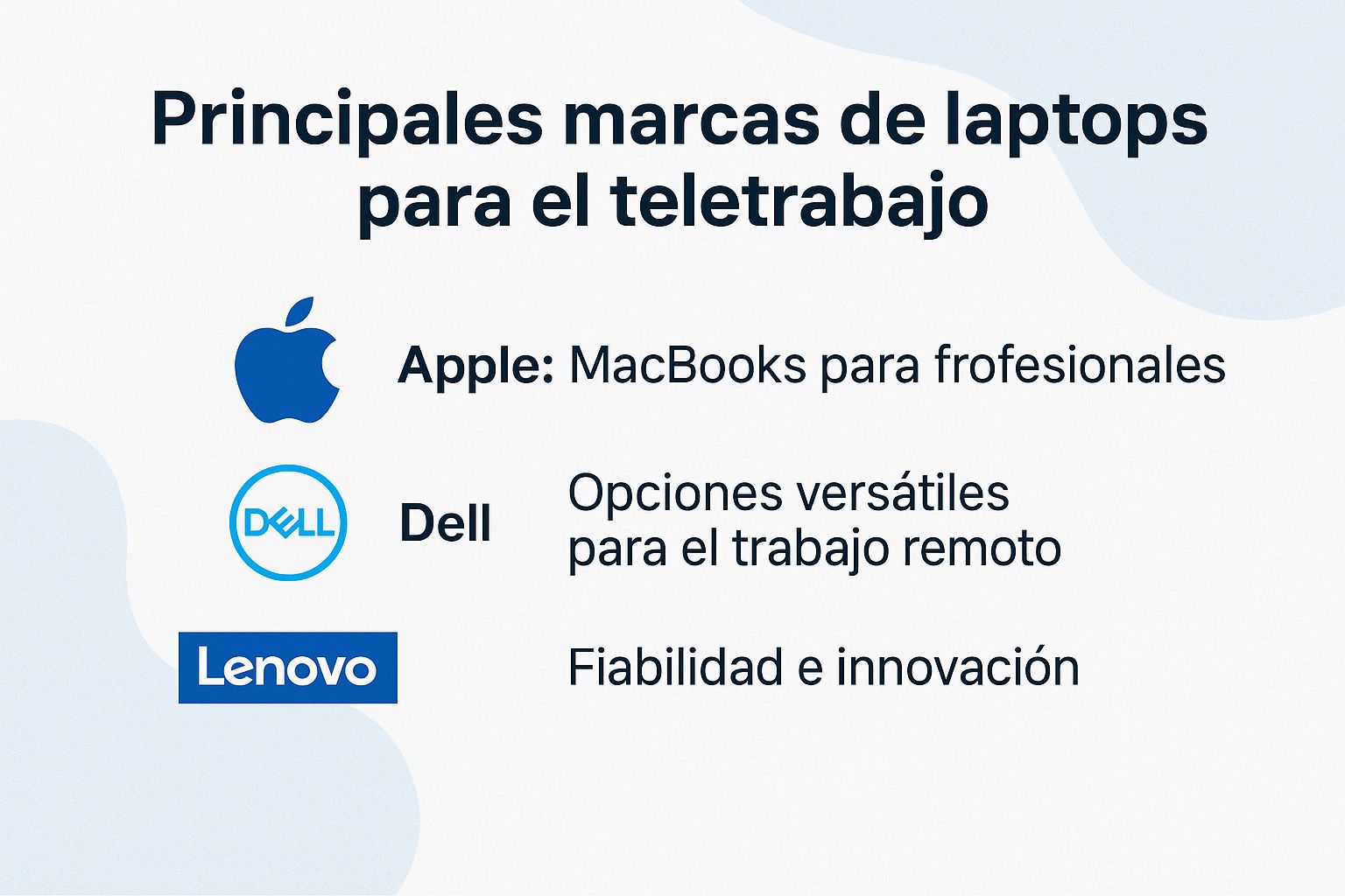 Principales marcas de laptops para el teletrabajo