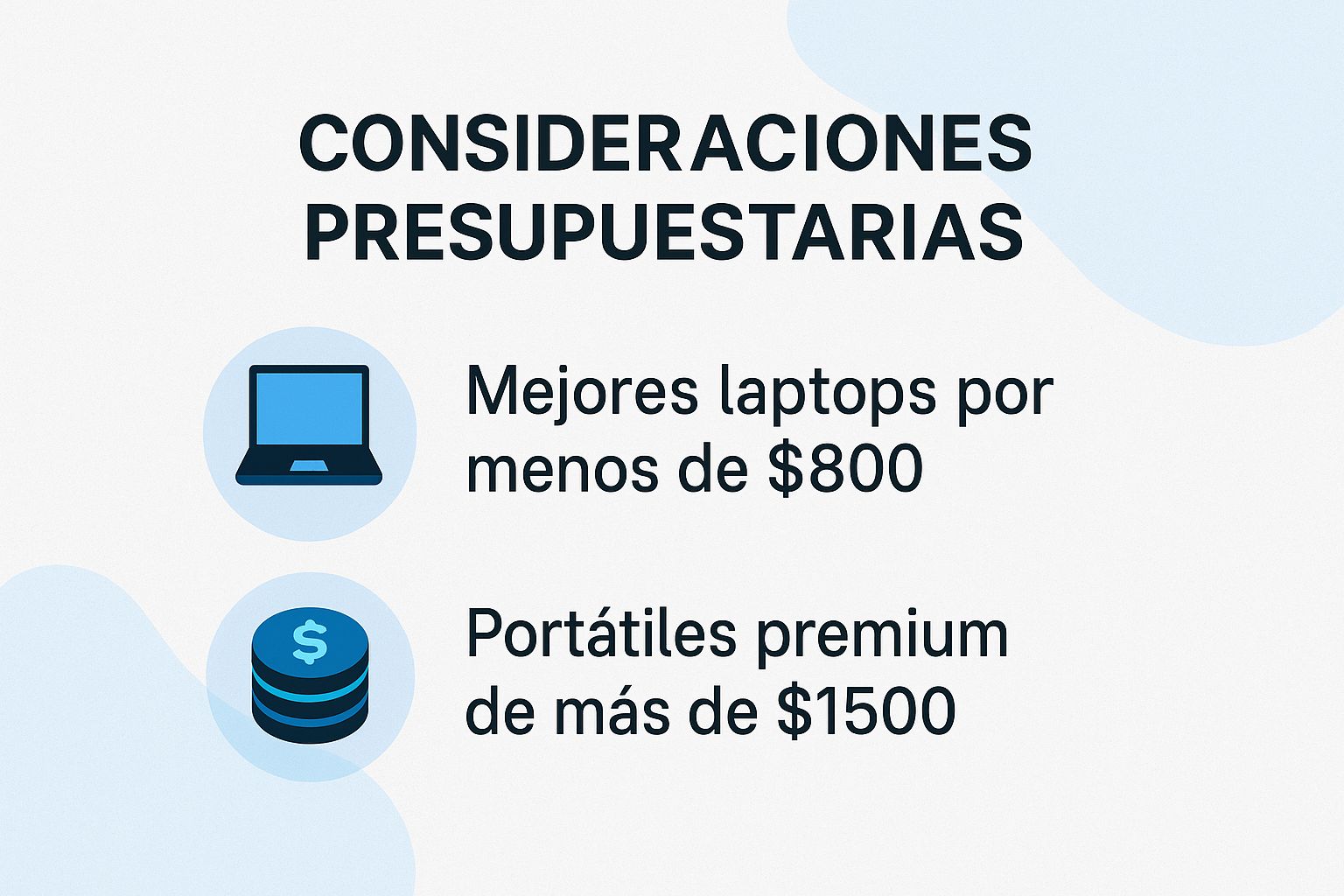 Consideraciones Presupuestarias