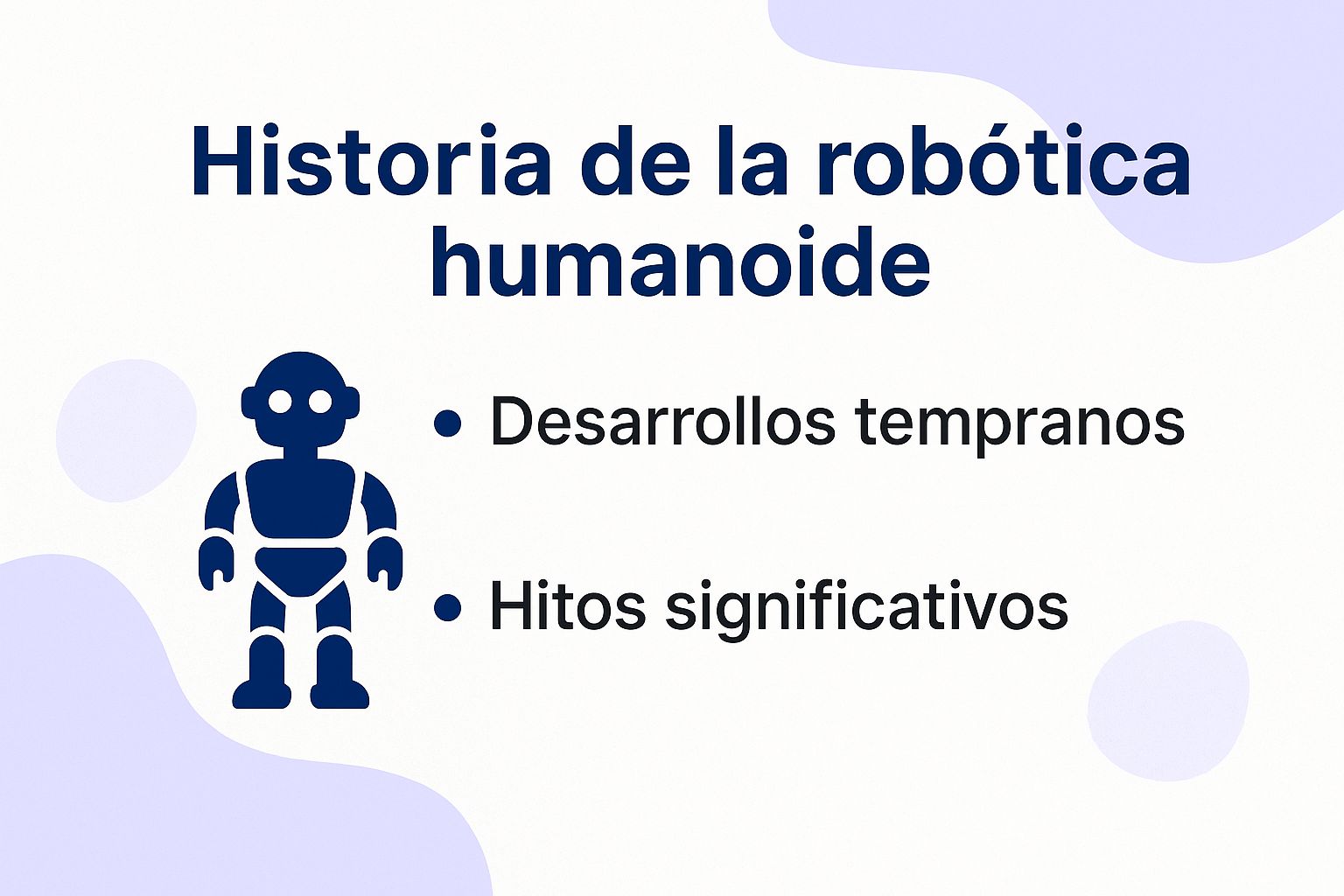 Historia de la robótica humanoide