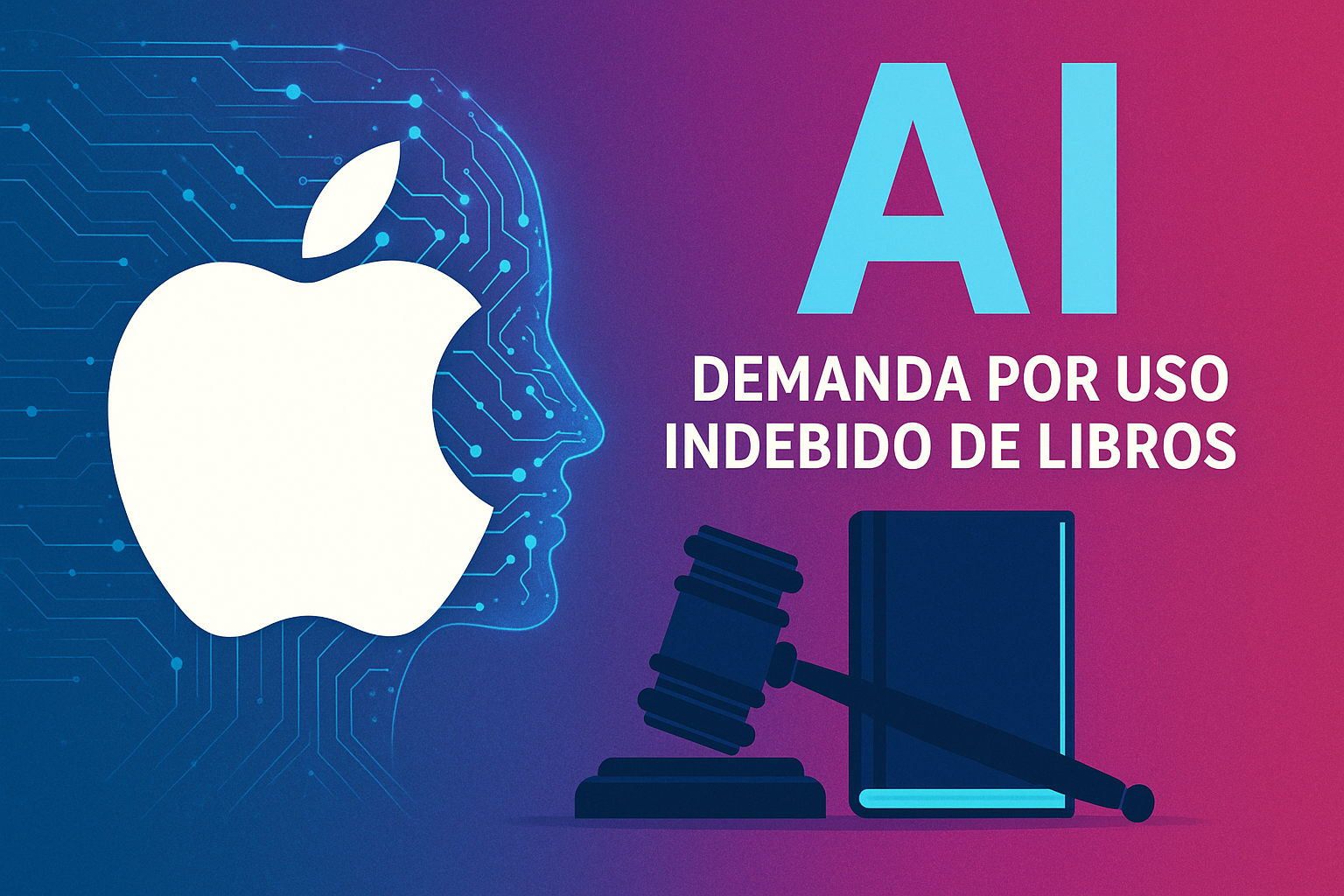 Apple enfrenta demanda por uso indebido de libros en IA 📚🤖