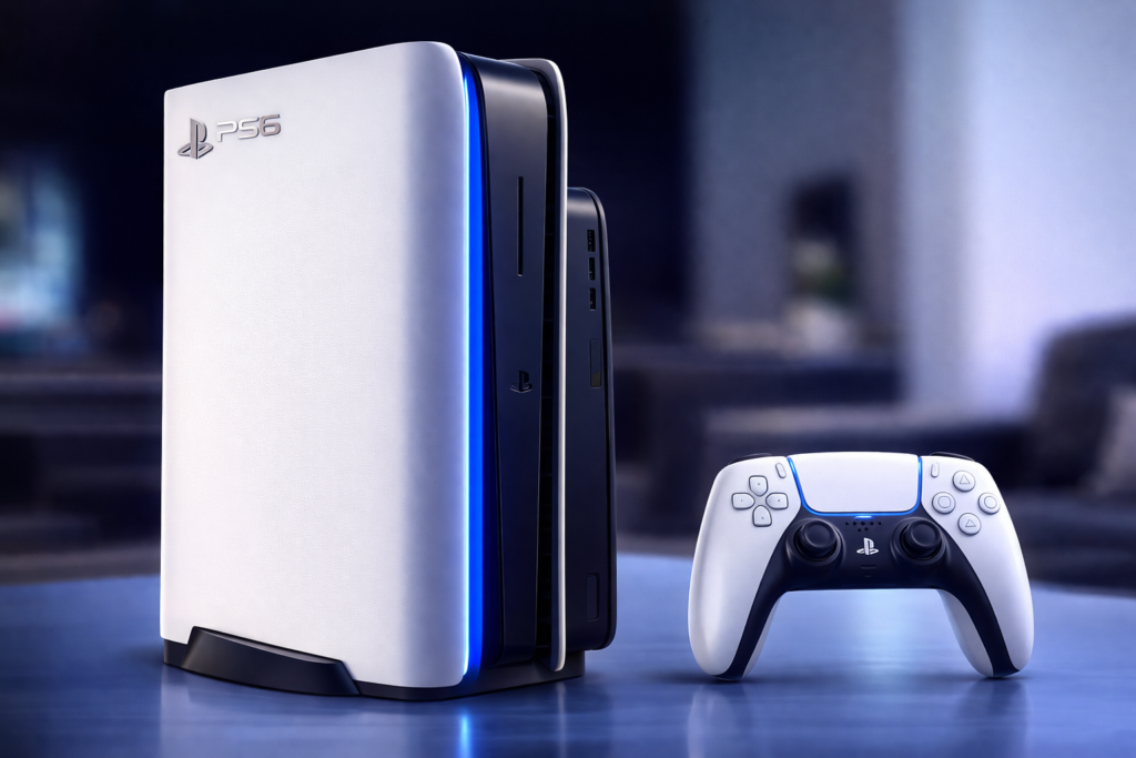 Imagen de PlayStation 6 Boceto Conceptual Generado IA – artículo de tecnología en TechieCookie